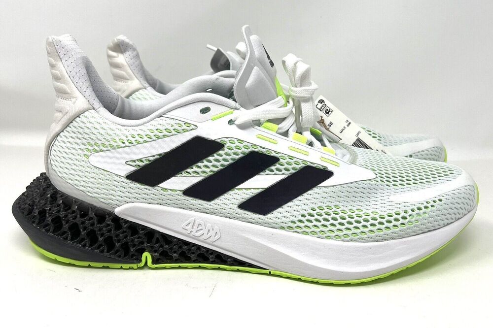 Adidas 4D FWD Pulse Mens Running Shoe Q46221 Sz 10.5 White Signal Green No Box